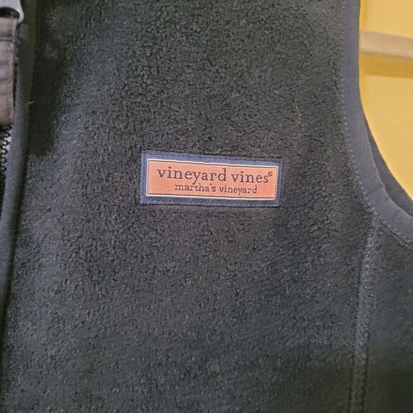 Vineyard Vines Boys Fleece Vest Navy Blue Whale Size M 12-14 - Picture 2 of 9